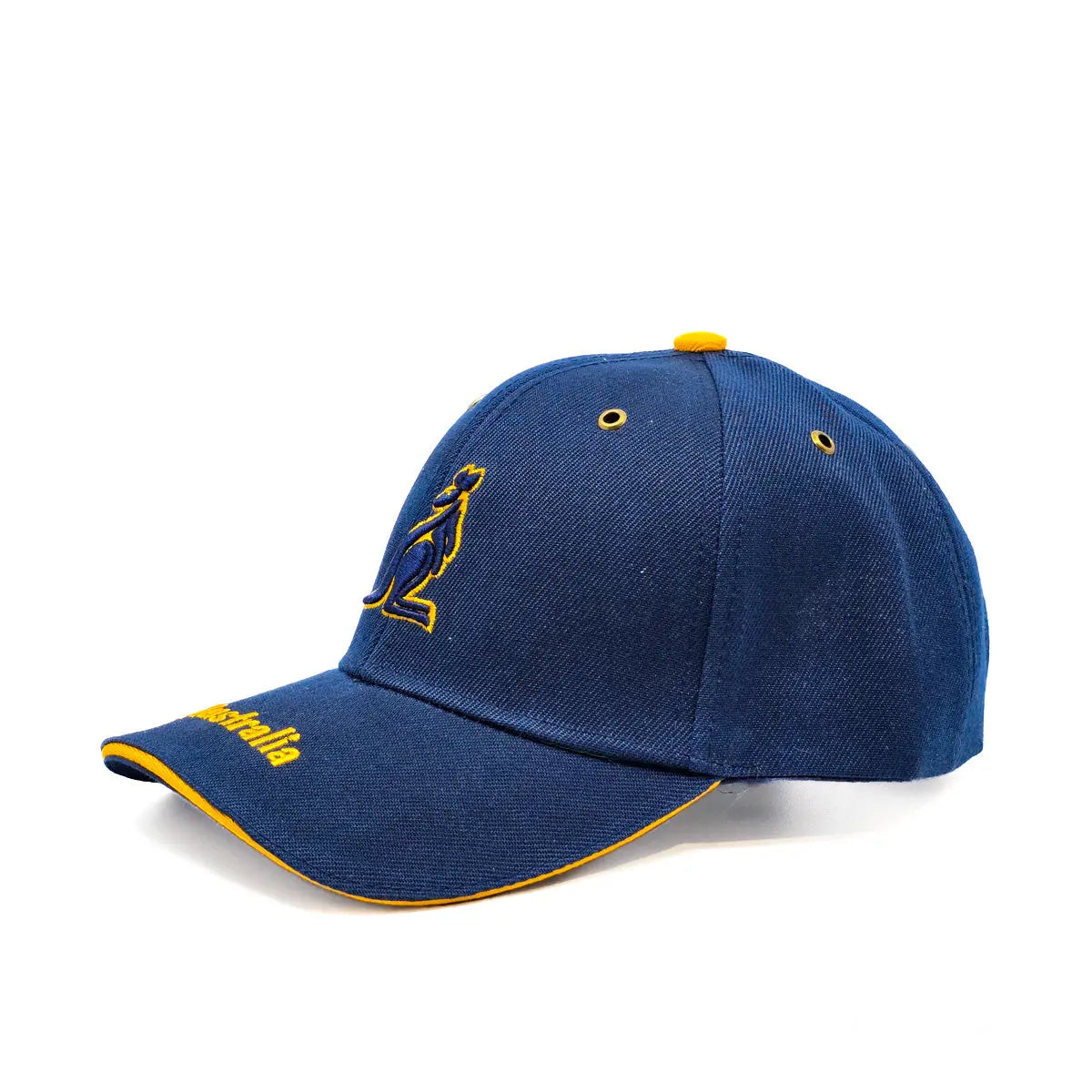 Navy and Gold Kangaroo Baseball Cap Allanson Souvenirs