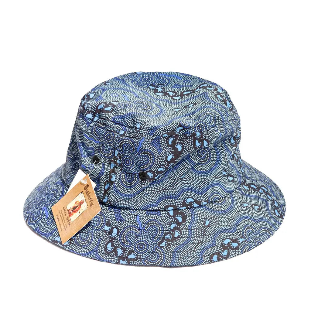 On Walkabout Blue Bucket Hat Front Allanson Souvenirs