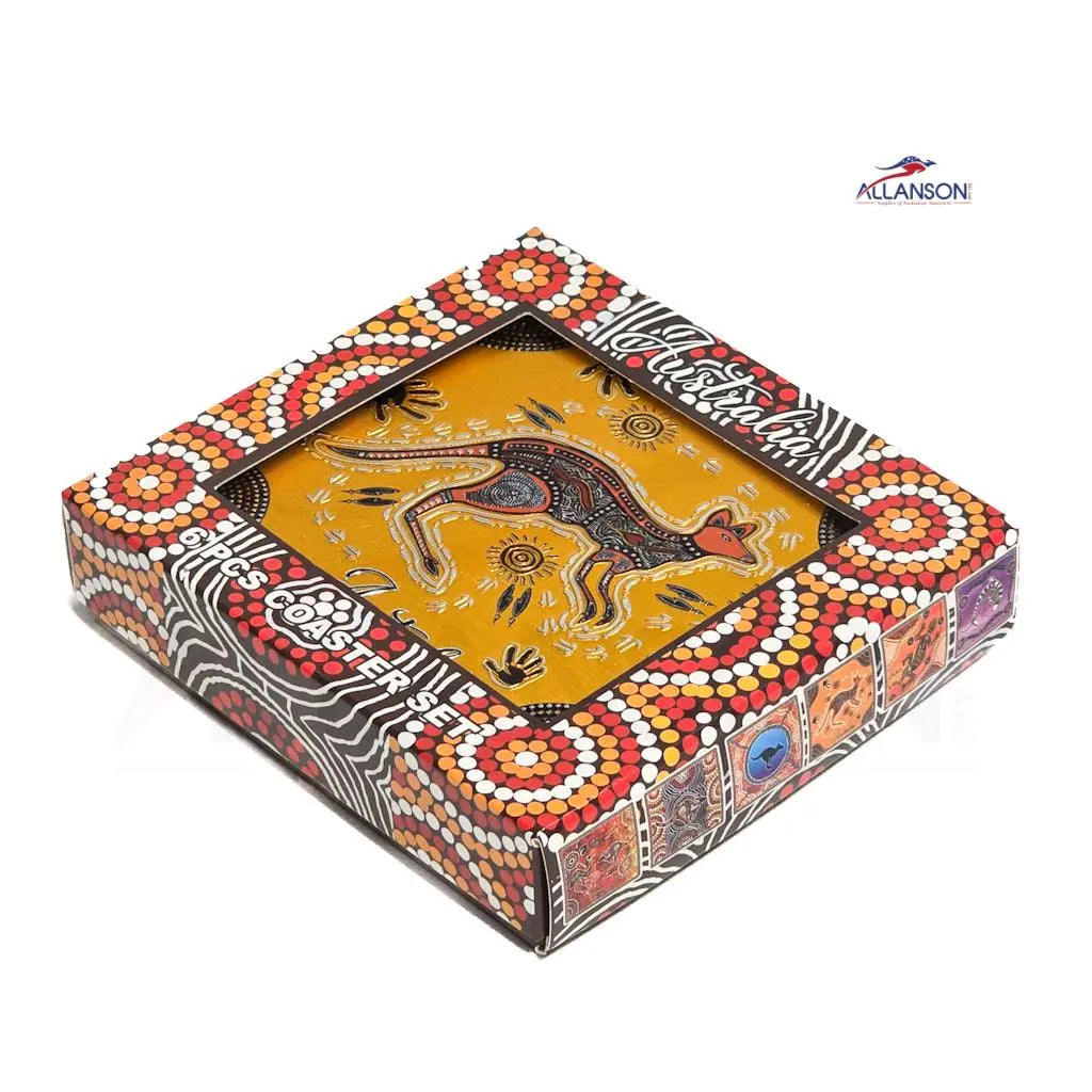 Premium Aboriginal Animal Coasters - Allanson Souvenirs