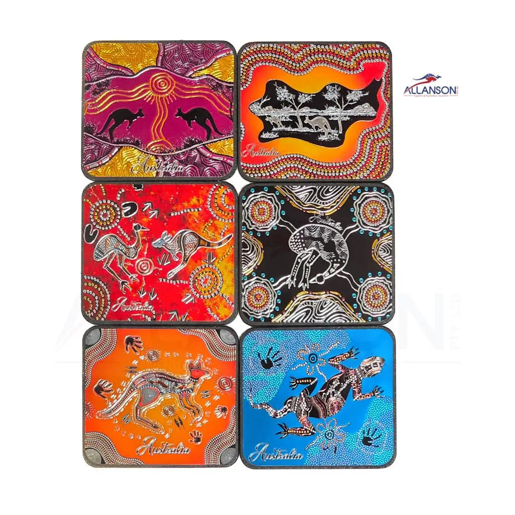 Premium Aboriginal Art Coasters - Allanson Souvenirs