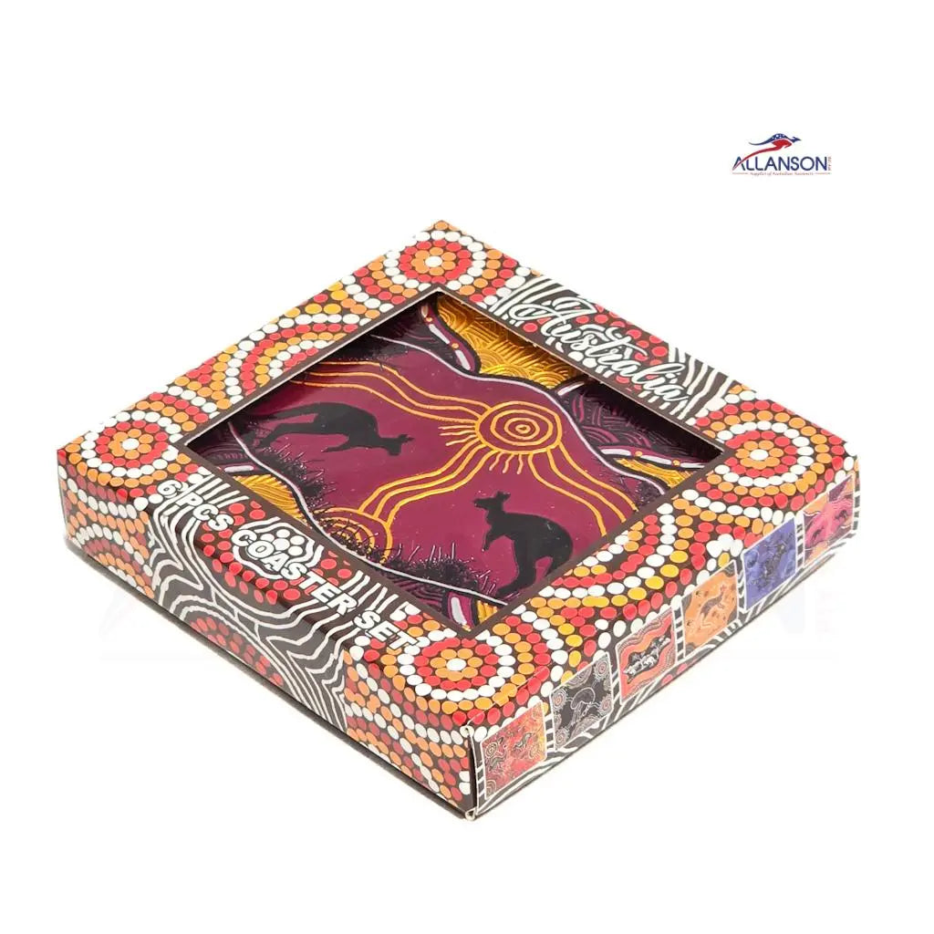 Premium Aboriginal Art Coasters - Allanson Souvenirs