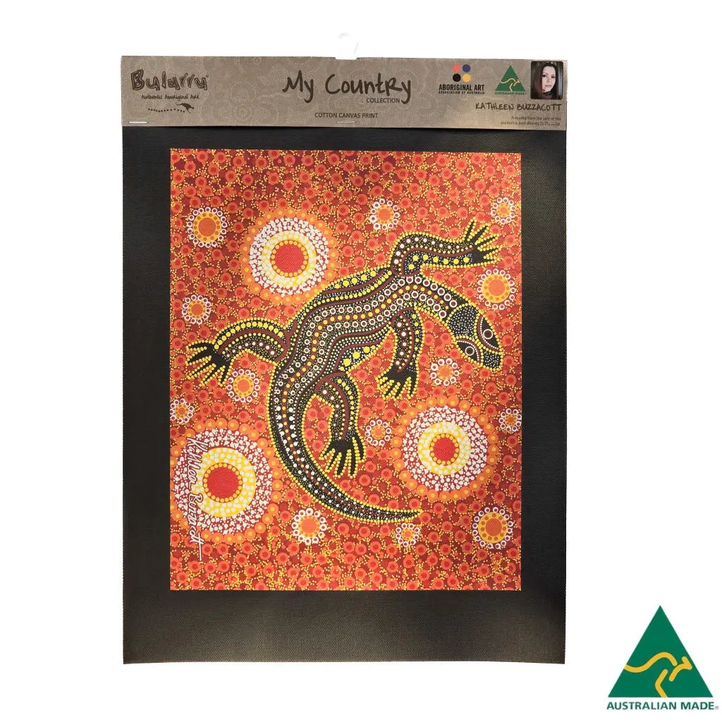 Aboriginal Designed Print Sand Goanna Allanson Souvenirs