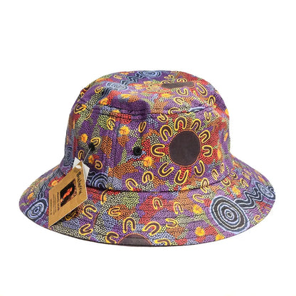 Women Gathering At Waterholes Bucket Hat Front Allanson Souvenirs