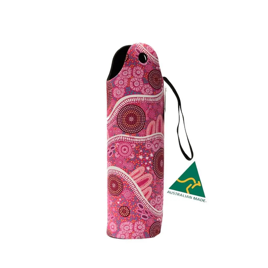 Womens Journey Aboriginal Designed Wine Bottle Holder - Allanson Souvenirs