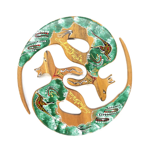 Wooden Kangaroo Hand-Painted Trivet - Allanson Souvenirs