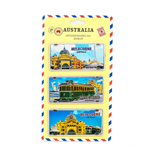 3-piece Flinders Street Station Magnet Pack Allanson Souvenirs