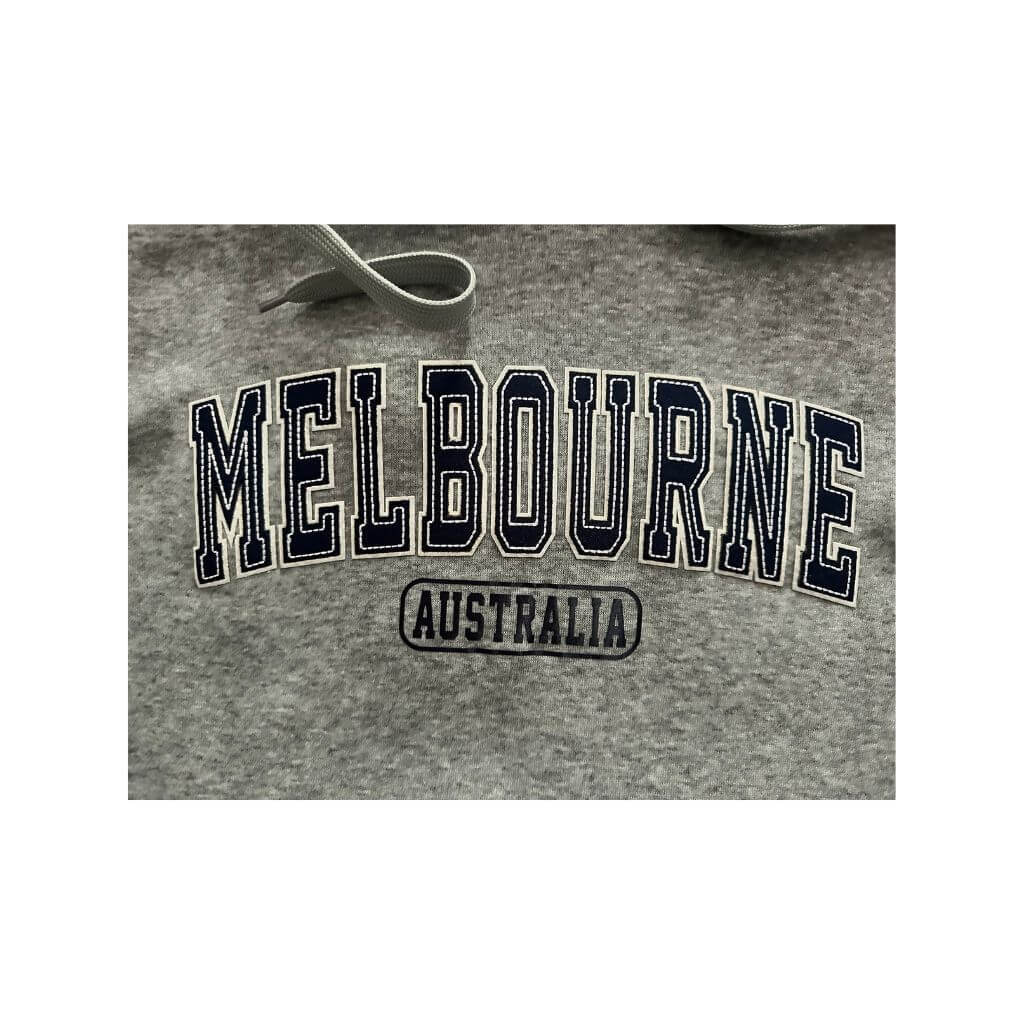 Grey Melbourne Hoodie design