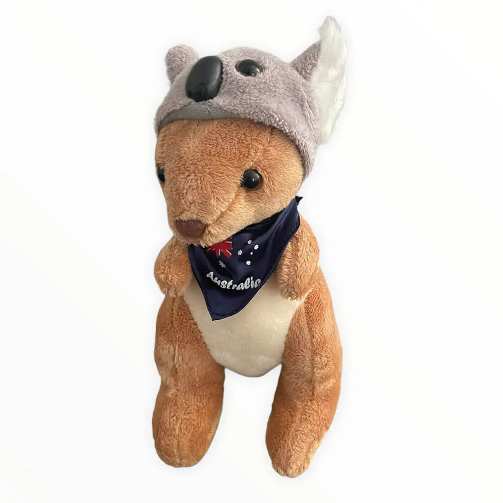 17cm Kangaroo Beanie Soft Toy Allanson Souvenirs