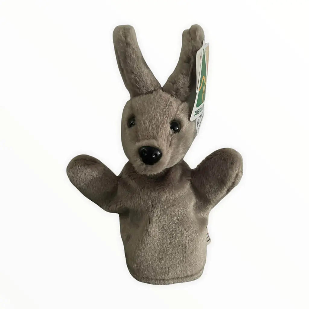 26cm Australian Made Kangaroo Hand Puppet Allanson Souvenirs
