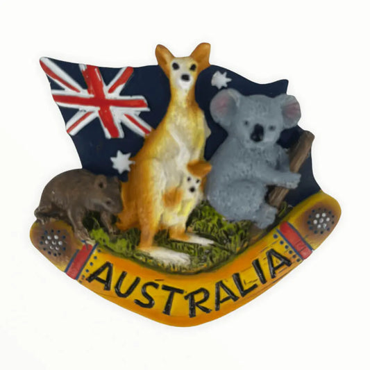 Aussie Animal/Flag Magnet Allanson Souvenirs