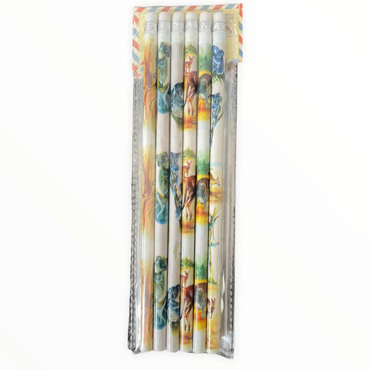 Australian Animal Pencils 6 Pack Allanson Souvenirs