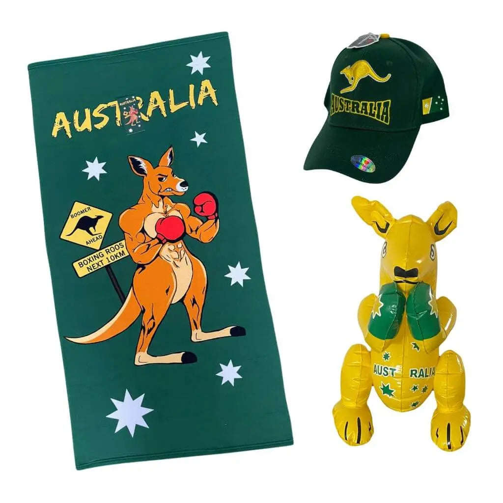 Australian Boxing Kangaroo Gift Set Allanson Souvenirs
