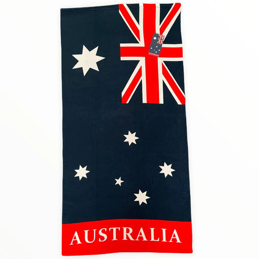 Australian Flag Beach Towel Allanson Souvenirs