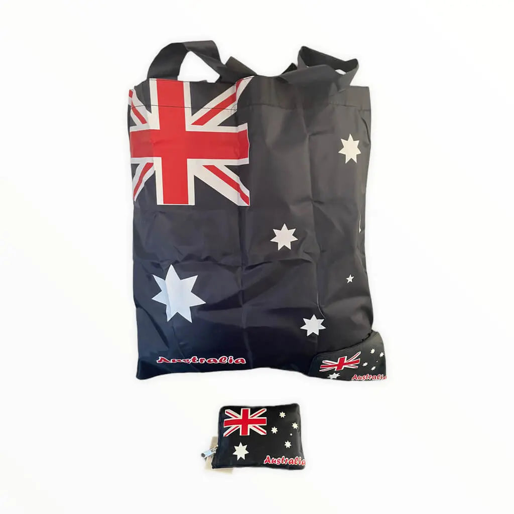 Australian Flag Small Fold Out Shopping Bag Allanson Souvenirs