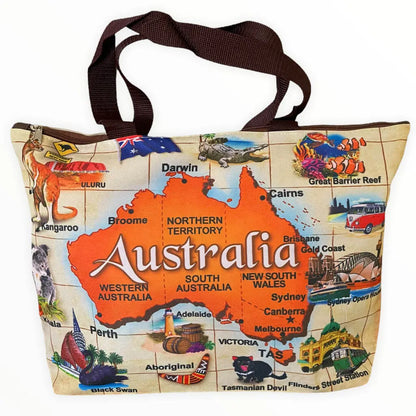 Australian Map Shopping Bag Allanson Souvenirs