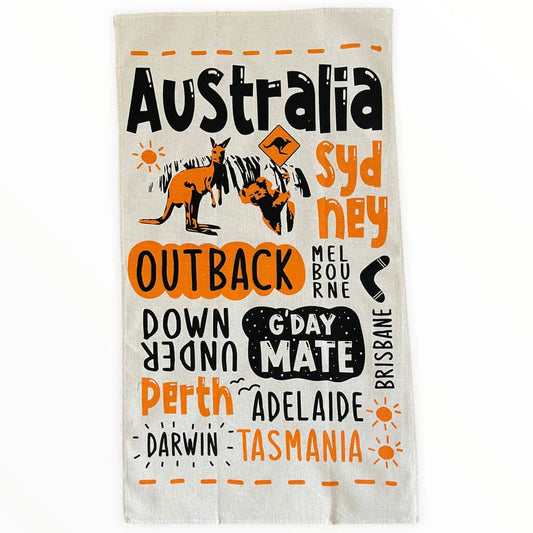 Australian Outback Tea Towel Allanson Souvenirs