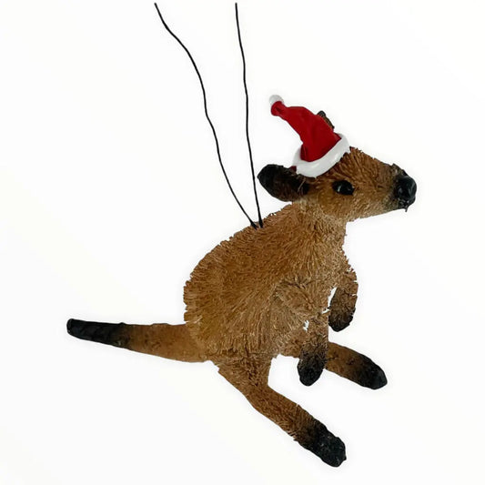 Brown Kangaroo Christmas Decoration Allanson Souvenirs