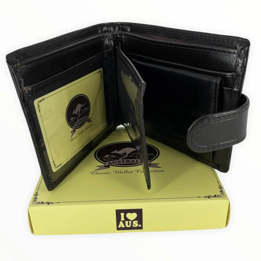 Brown Mens Leather Wallet Allanson Souvenirs