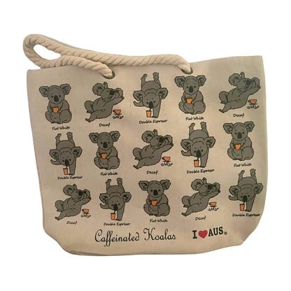 Caffeinated Koala Shopping Bag Allanson Souvenirs