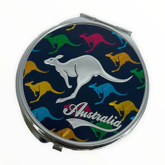 Colourful Kangaroo Compact Mirror Allanson Souvenirs