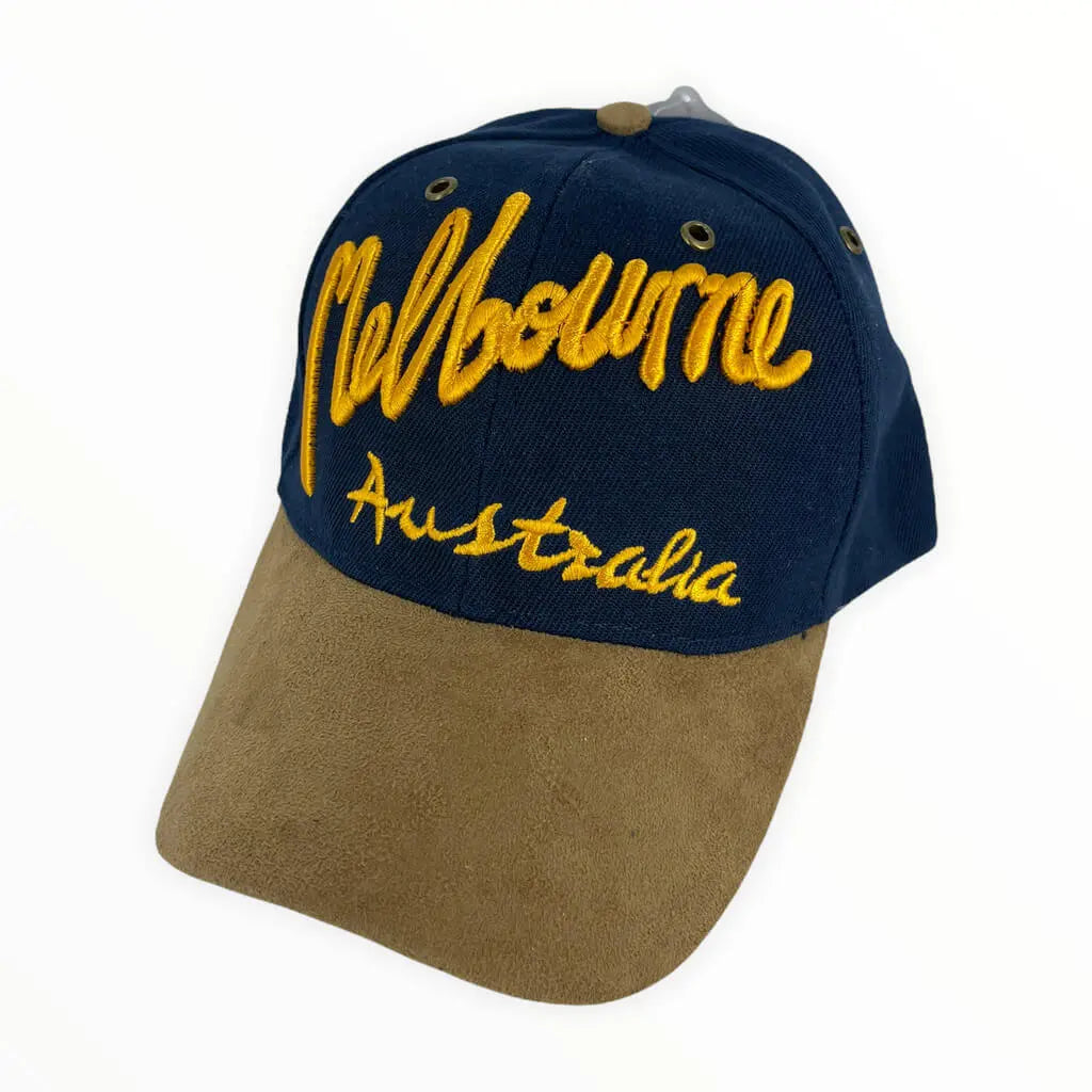 Gold Melbourne Souvenir Baseball Cap Allanson Souvenirs
