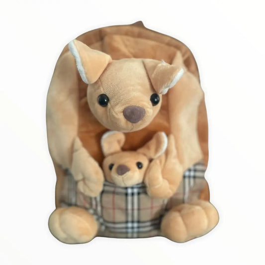 Large Kangaroo with Joey Backpack Allanson Souvenirs