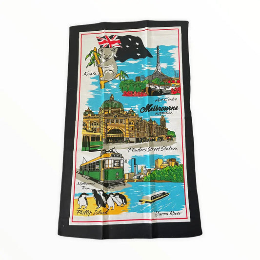 Melbourne Tea Towel Allanson Souvenirs