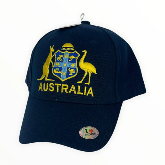 Navy Australian Coat of Arms Baseball Cap Allanson Souvenirs