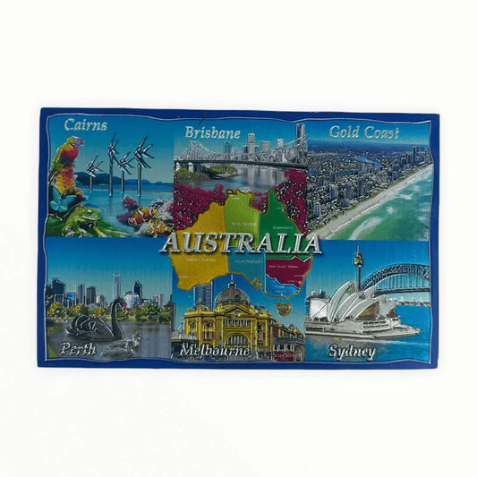 States of Australia Metallic Magnet Allanson Souvenirs